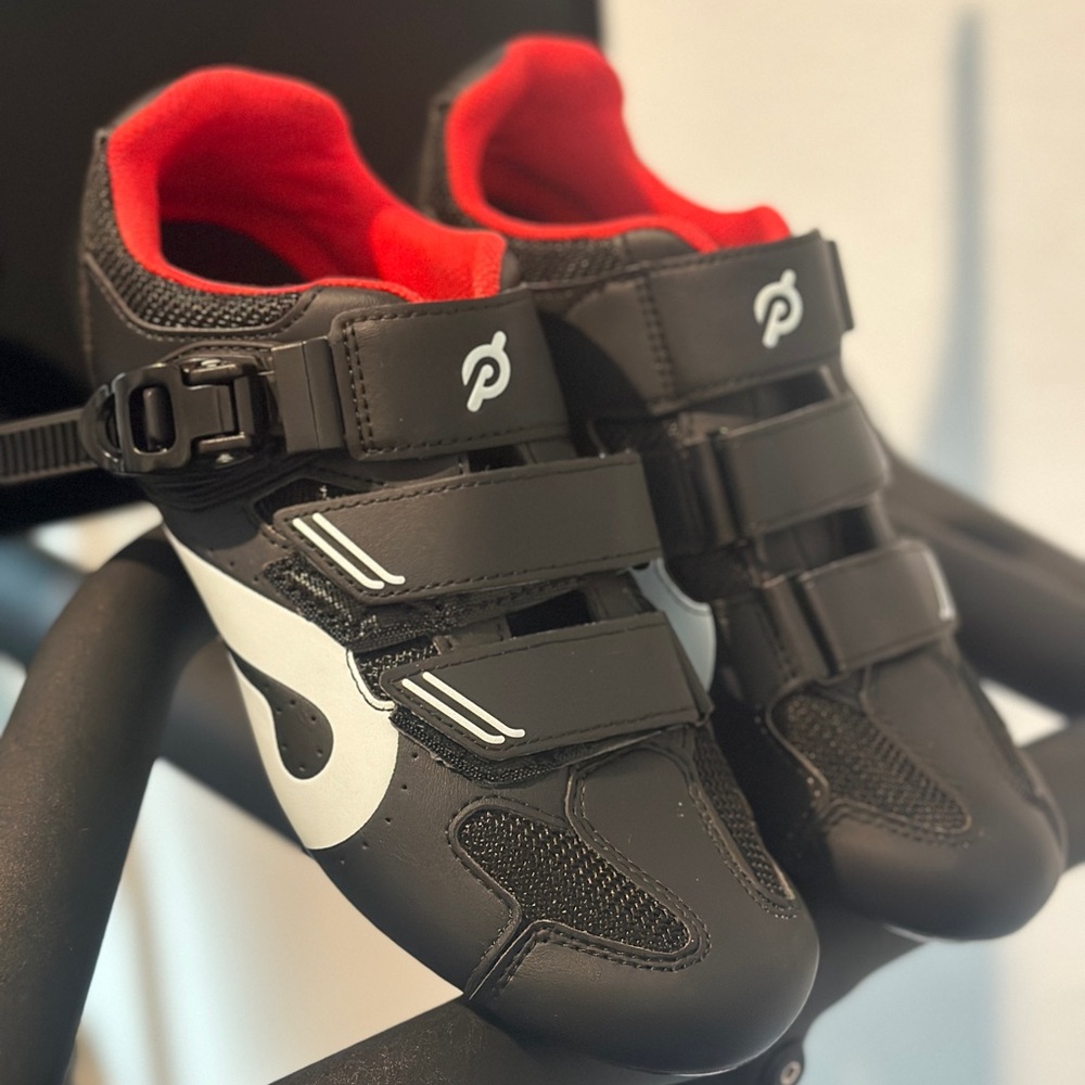 Size 41 European Peloton Shoes w/ clips!